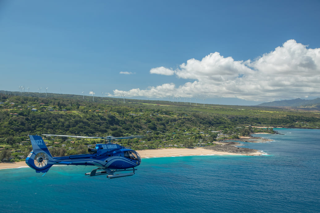 Blue Hawaiian Helicopters – Discover North Shore (from Turtle Bay) Blue Hawaiian Helicopters – Discover North Shore (from Turtle Bay)