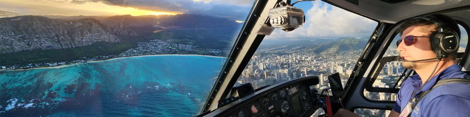 Rainbow Helicopters - Waikiki Sunset Helicopter Tour 