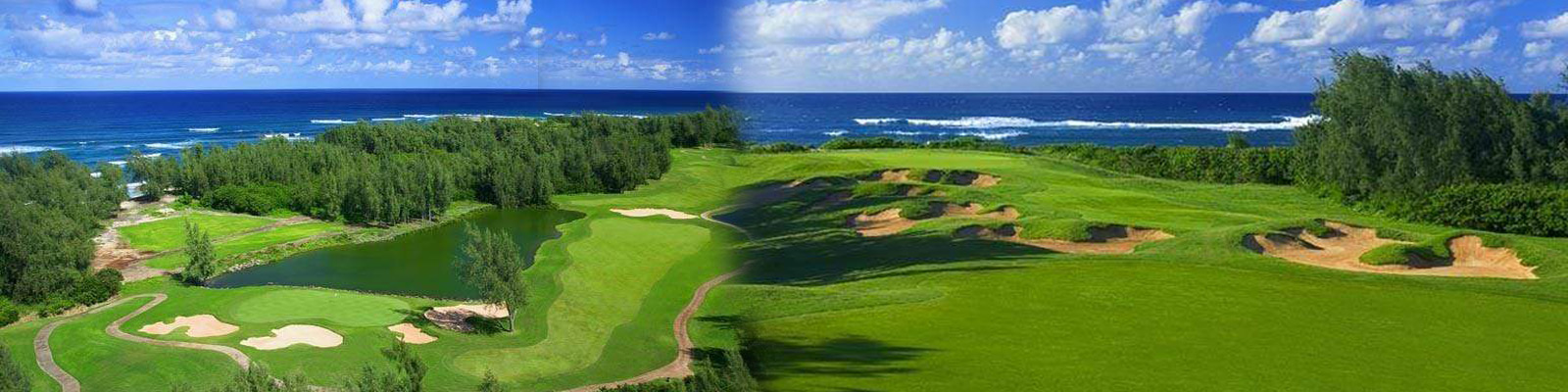 Scenic oceanfront holes at Turtle Bay Resort Palmer Course on Oahu’s North Shore with lush greens and Pacific Ocean backdrops