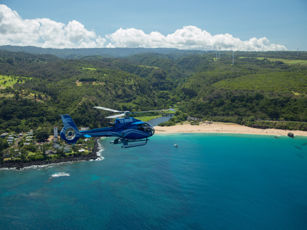 Blue Hawaiian Helicopters – Discover North Shore (from Turtle Bay) Blue Hawaiian Helicopters – Discover North Shore (from Turtle Bay)